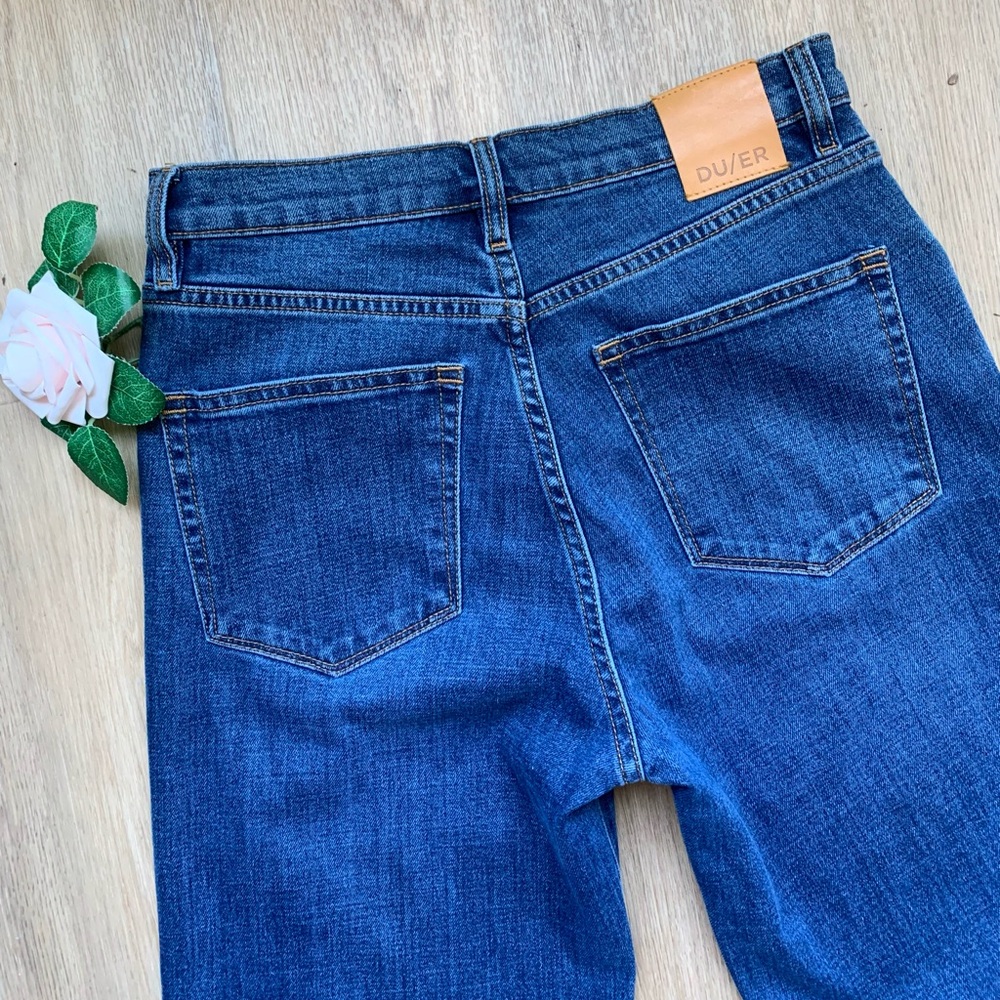 NWOT DU/ER Midweight Performance Denim Wide Leg Jean - Picture 11 of 15